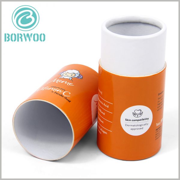 custom small food tube packaging boxes for collagen. 350gsm white cardboard is used as the raw material for food tube packaging, and the inner tube is curled.
