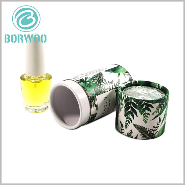 custom small paper tube boxes packaging for skin care product. Compact paper tube packaging size, the inside of the packaging can only contain the product, there is no excessive remaining space.