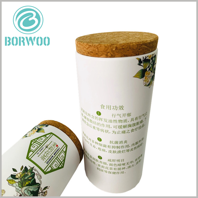 custom tea tube packaging with wooden lids. It is very rare for wooden lids to be used for tea packaging because of the high price, but it can increase the overall value of the packaging and the product.