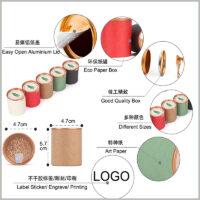 custom tube packaging with easy open aluminium lid.Cylinder packaging uses art paper as laminated paper, which can better reflect the packaging artistry and attractiveness.