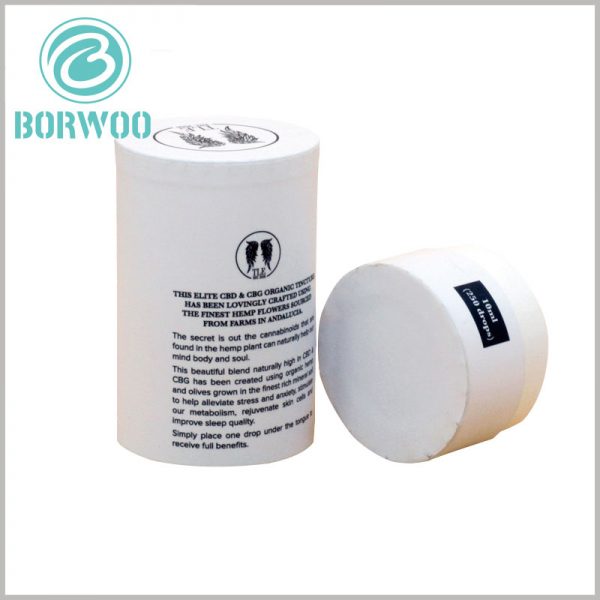 custom white paper tube boxes for 10ml essential oil packaging.The package can print detailed text for use as a product description.