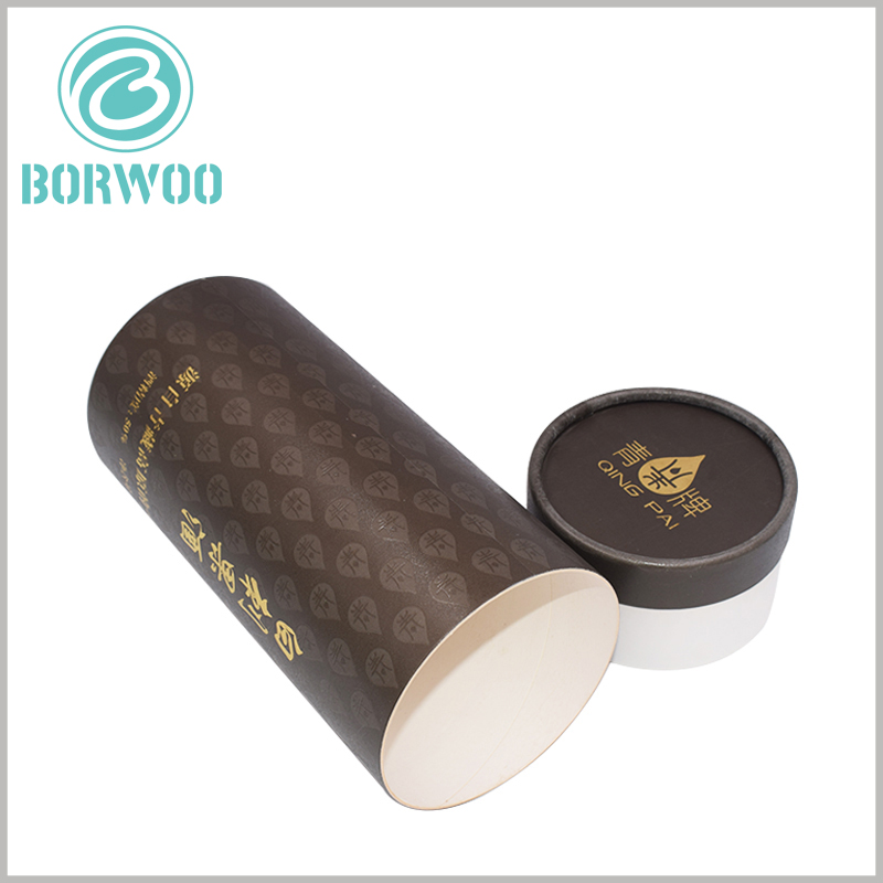 custom wine tube packaging with logo wholesale. Pure white cardboard can be used as the raw material for paper tube packaging, and the cut of the paper tube is also pure white.