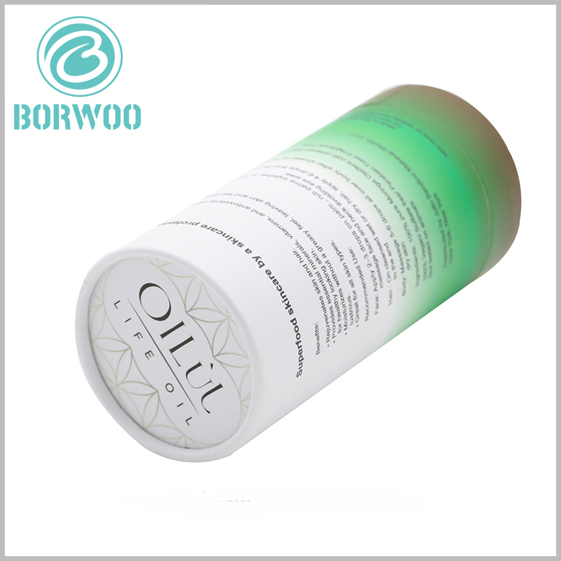 customized recyclable gift paper tube for cosmetic boxes