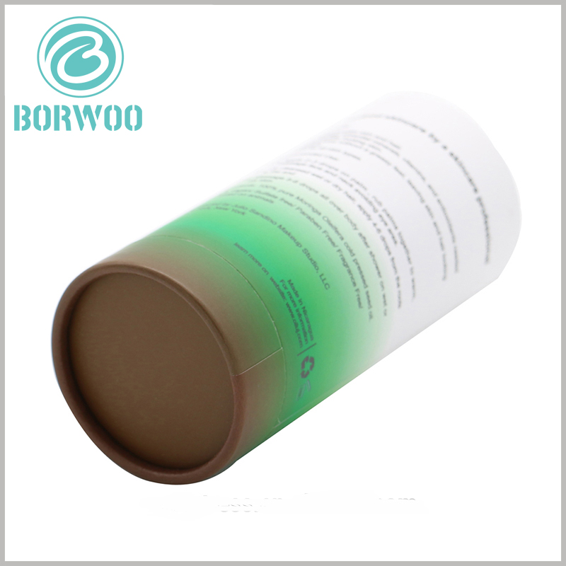 customized recyclable gift paper tube for cosmetics boxes