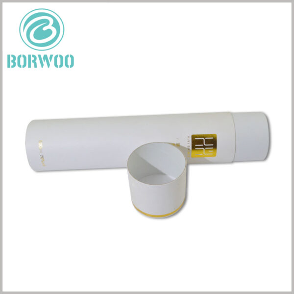 cylinder cardboard boxes with bronzing printing