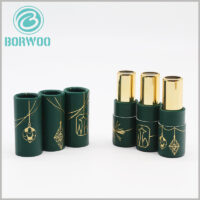empty lipstick tube packaging custom.custom high quality lipstick tube packaging boxes with bronzing printing logo wholesale