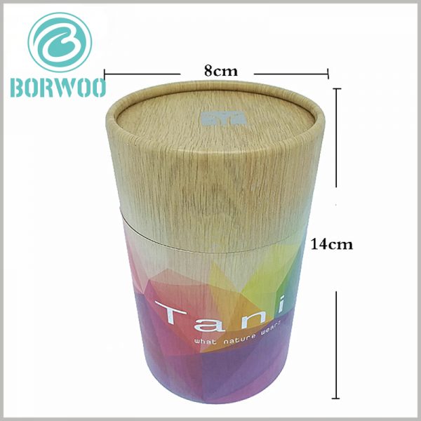 extra large cardboard tube packaging for product.The reference size of the printing paper tube is 8cm in diameter and 14cm in height.