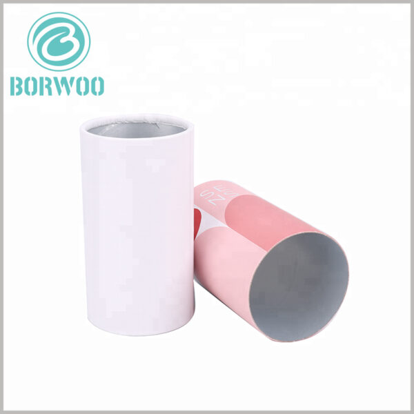 fashion cardboard cylinder tubes packaging boxes custom. packaging with CMYK printing,The foil on the inside of the package prevents air pollution