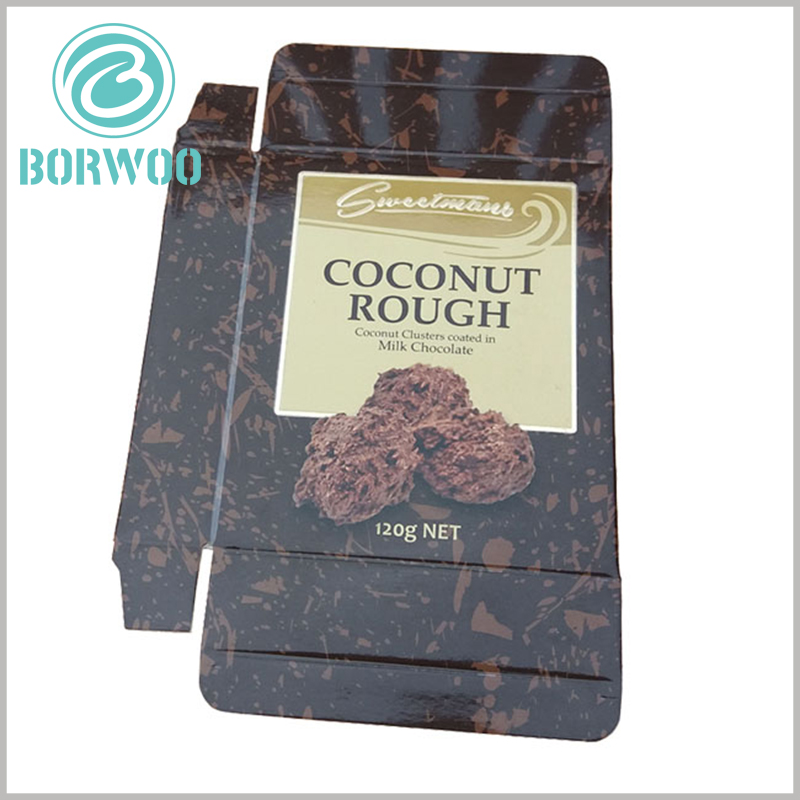 foldable eco friendly chocolate packaging boxes custom.Food-grade safety packaging materials will make customers more at ease.