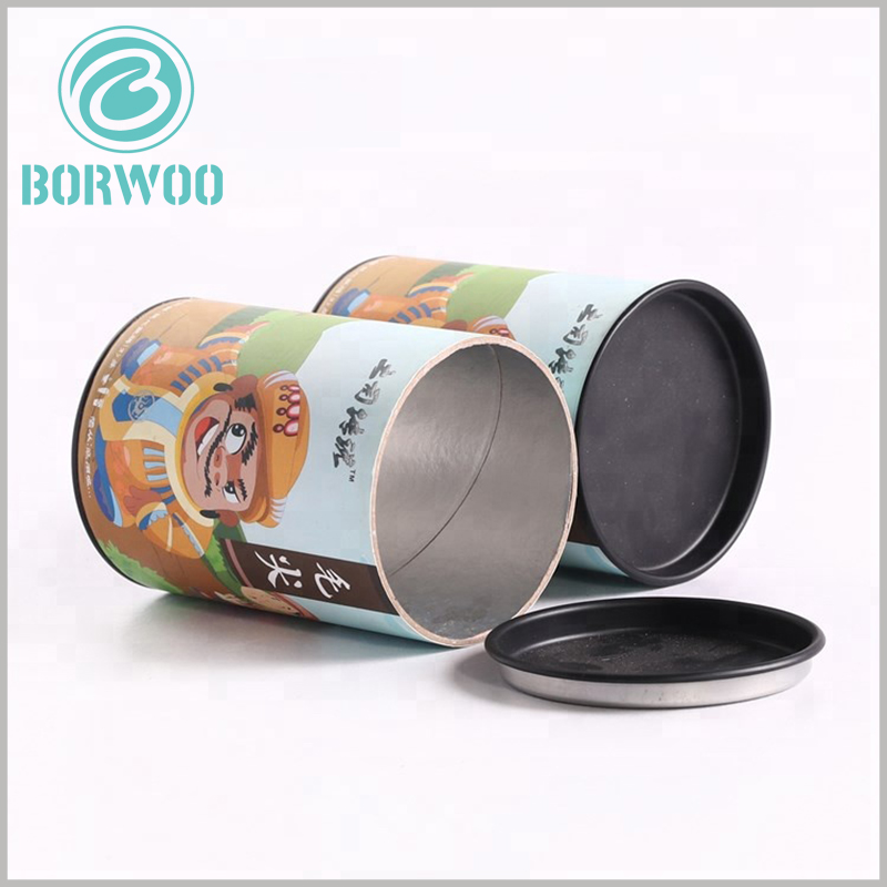 Custom Printed Paper Tube Hard Heavy Duty Cardboard Tubes for Tea Cardboard  Tubes with Lids