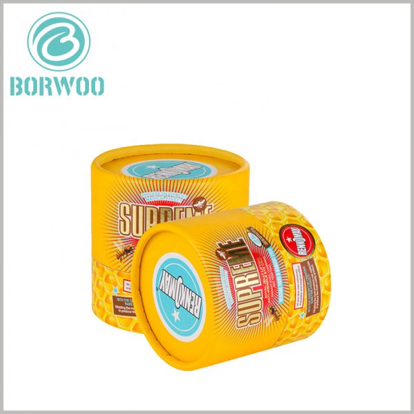 food grade cardboard tube packaging boxes wholesale.with CMYK printing and bronzing printing