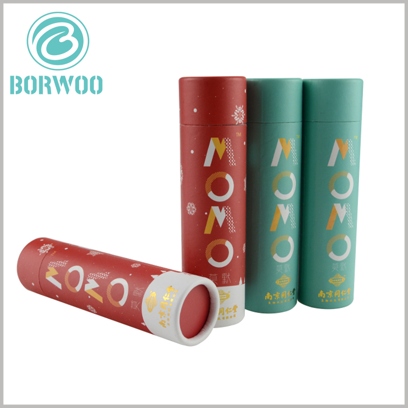 food grade paper tube packaging boxes with Bronzing logo
