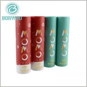 food grade paper tube packaging with bronzing logo