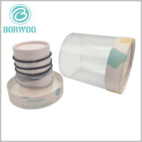 Hair band packaging tube boxes with paper lids, unique product packaging design can further promote the enhancement of product and brand value