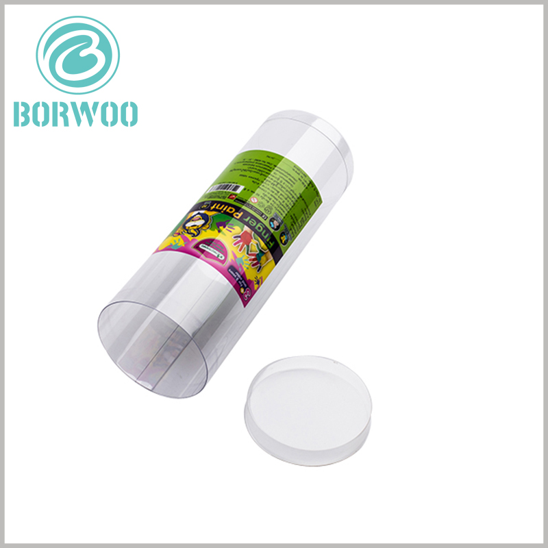 high quality plastic tube packaging for toys.using 0.2-0.5mm PVC film as raw material