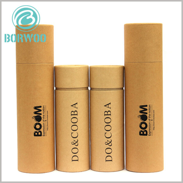 kraft paper t-shirt tube packaging boxes custom