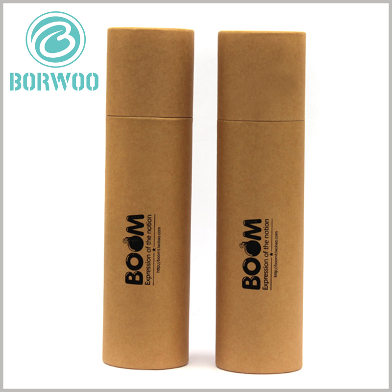 kraft paper t-shirt tube packaging with logo wholesale