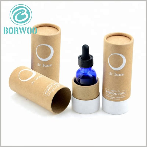 kraft paper tube essential oil packaging with logo wholesale.