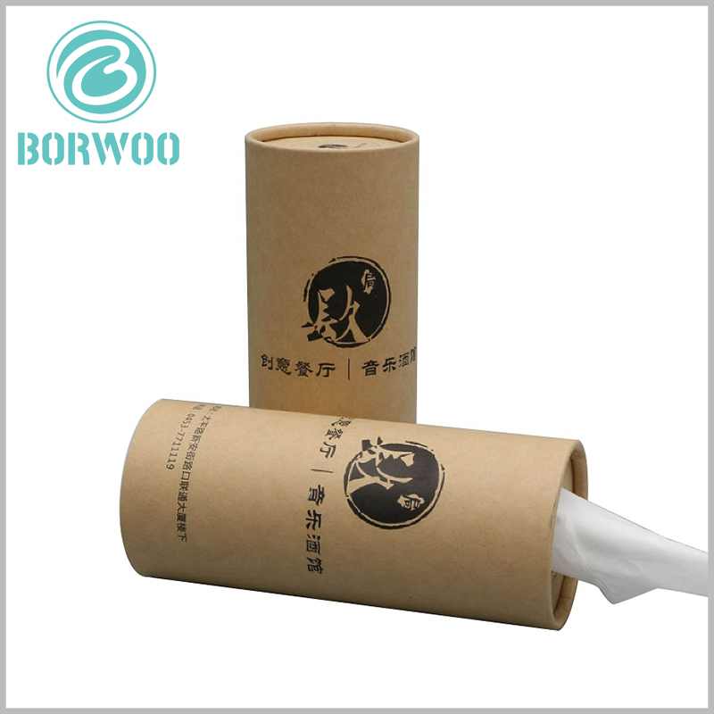kraft paper tube for tissue packaging. Printing brand information on kraft paper tubes and using paper towels as gifts can improve customers’ goodwill for the brand.