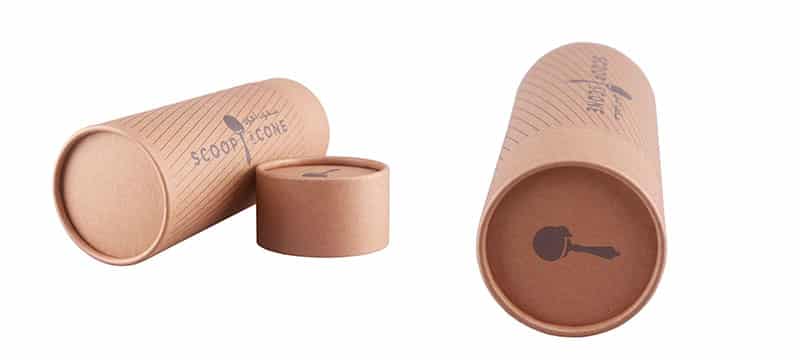 Wholesale creative printed kraft paper tube packaging for t-shirt