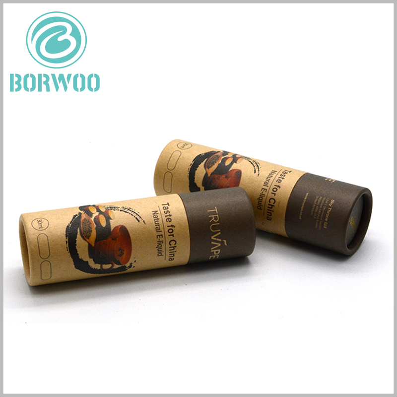 kraft paper tube packaging with logo for food boxes.wholesale high quality kraft tube boxes with logo for food