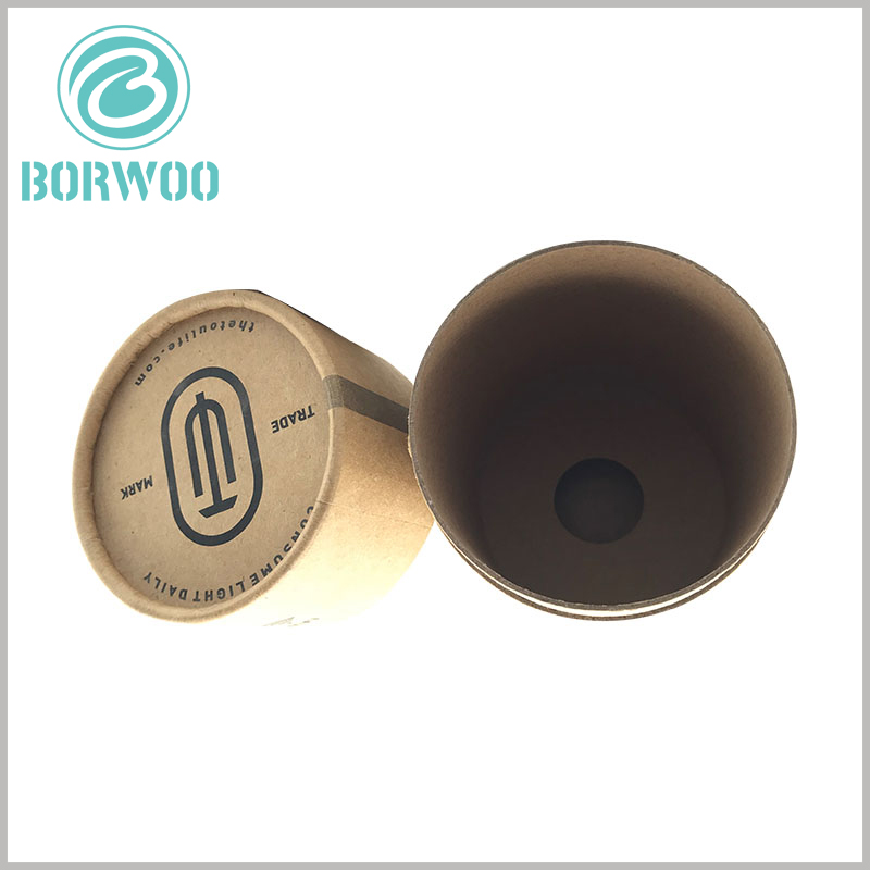 Kraft paper tube packaging with paper insert. The paper Insert at the bottom of the paper tube can hold the head of the LED bulb, thus holding the whole bulb.