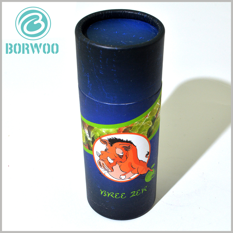 kraft tube boxes for tea packaging.laminated printed copper paper on paper tube to increase the content richness