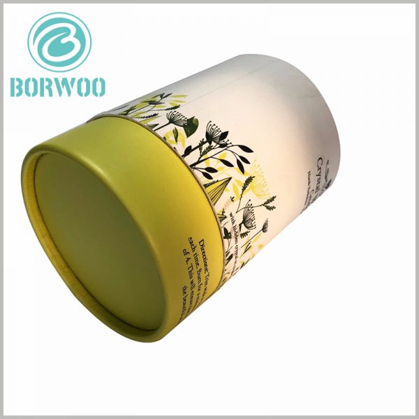 large cardboard candle tubes packaging.you can choose any printing method you want: CMYK, UV, laser, etc.