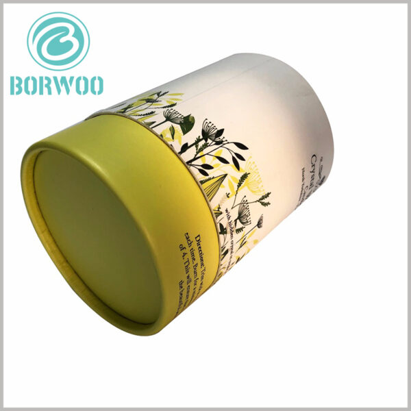 large cardboard candle tubes packaging.you can choose any printing method you want: CMYK, UV, laser, etc.