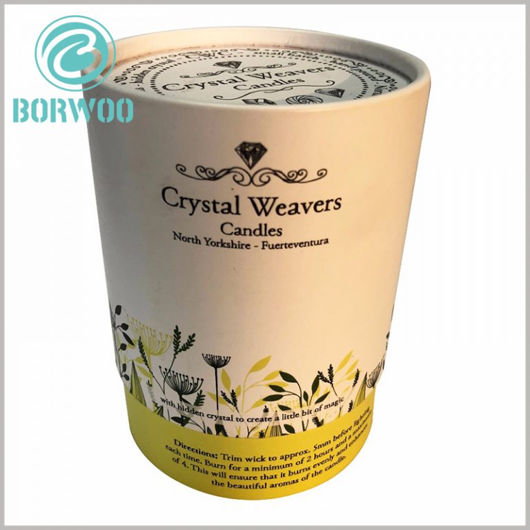 Large cardboard tube packaging for candles Tube boxes wholesale