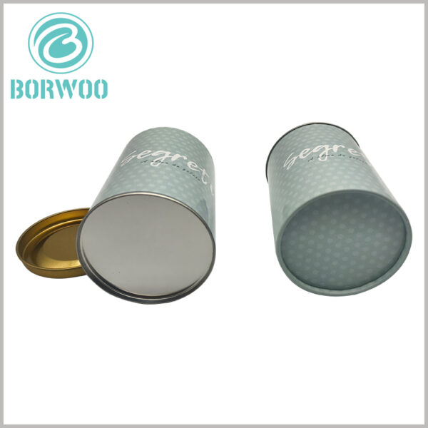large ice cream paper tube packaging boxes. The bottom of the cardboard tube can be selected with a paper cover or a metal cover, depending on the actual needs.