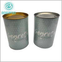 large ice cream paper tube packaging with metal lid, the lid has options such as gold and silver, you can choose according to your actual needs.