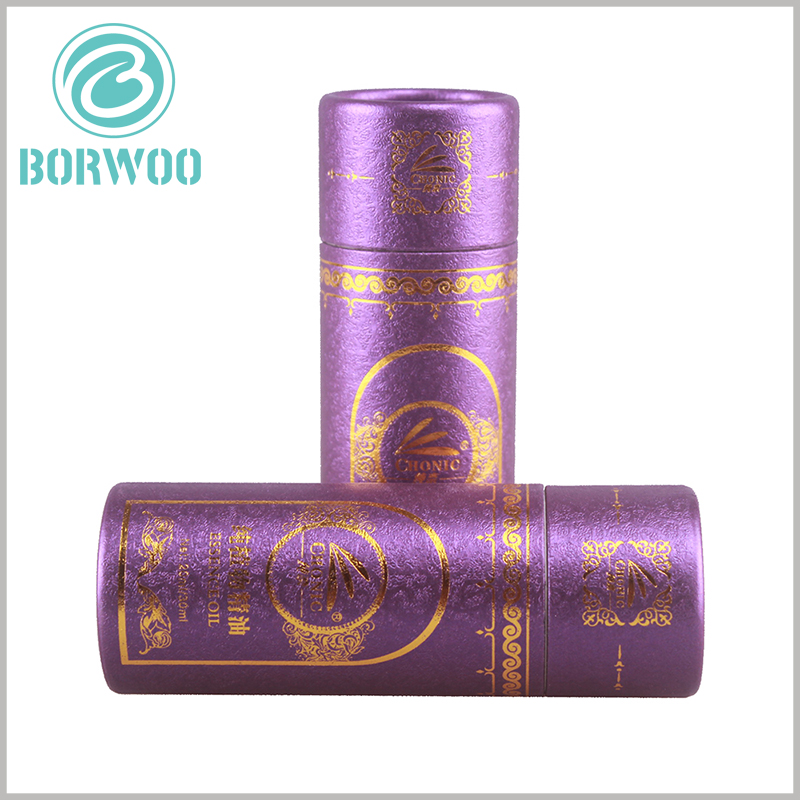 luxury and Exquisite small round boxes for 30 ml essential oil packaging.Exquisite product packaging is the best way to promote the brand