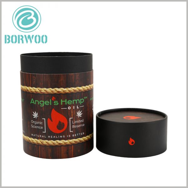 luxury creative paper tube packaging for essential oil boxes.