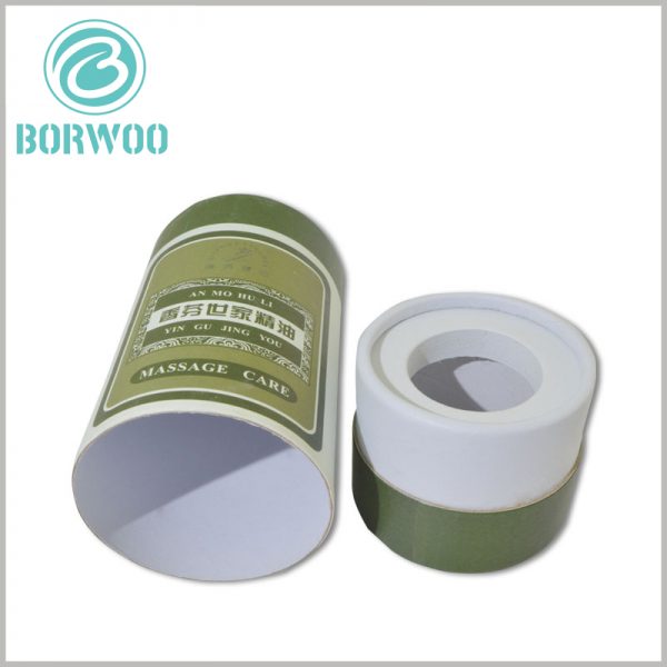 paper tube box packaging for massage care essential oil