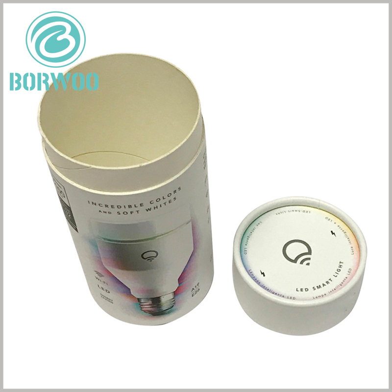 paper tube packaging boxes with logo for LED bulbs