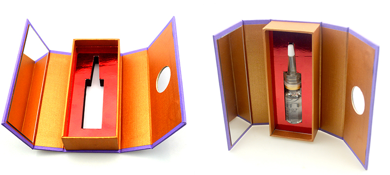 custom high quality cardboard perfume boxes packaging with mirror
