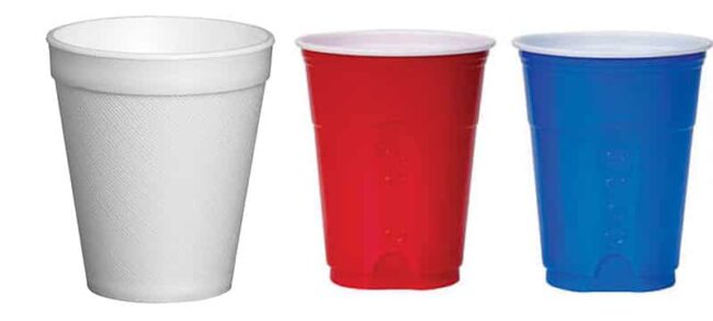 polystyrene cups packaging
