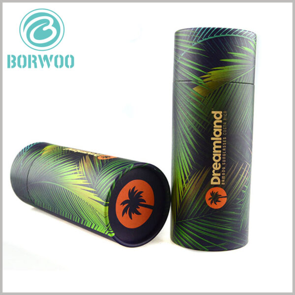 printed cardboard paper tube boxes packaging for tea