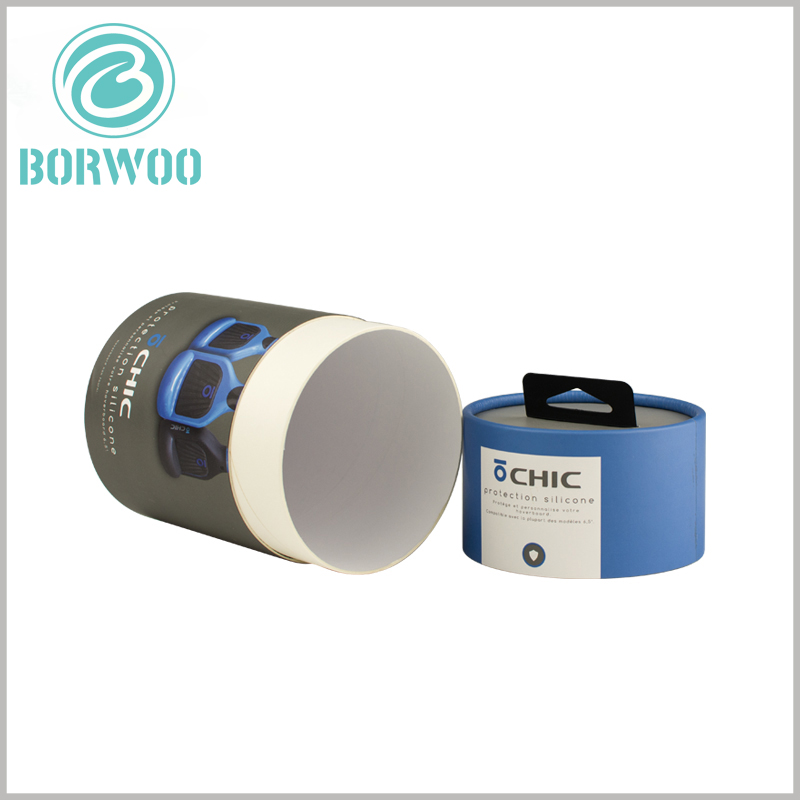 printed cardboard round tube boxes packaging for protection silicone