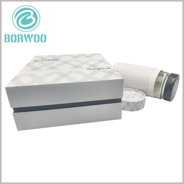 Printed honey jar packaging tube and 2 jar gift box, customized packaging can print unique content and promote the product in a unique way