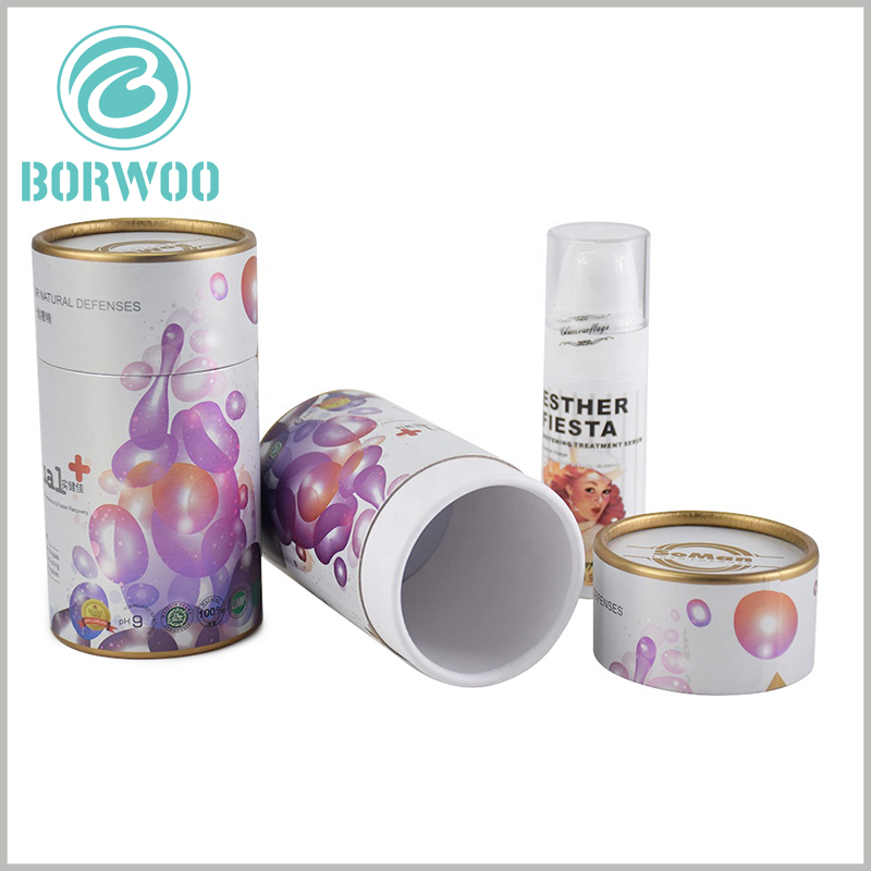 printed paper tube packaging for cosmetics. The cosmetic paper tube packaging can be completely customized, and the packaging printing content can be highly related to the cosmetic container.