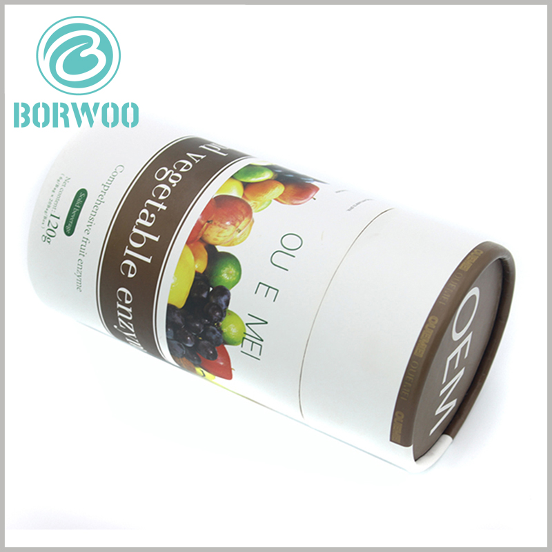 printed small cardboard tube packaging for food