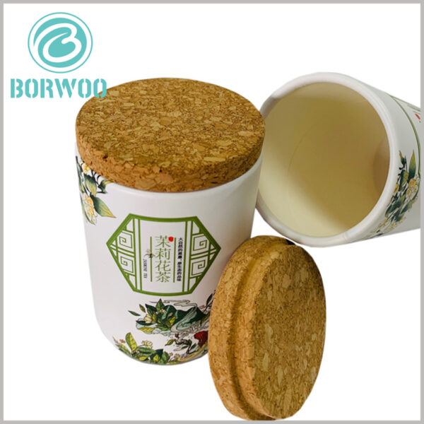 printed tea tube packaging with wooden lids. The high-quality packaging materials ensure the quality of tea packaging and improve the robustness of the cylindrical packaging