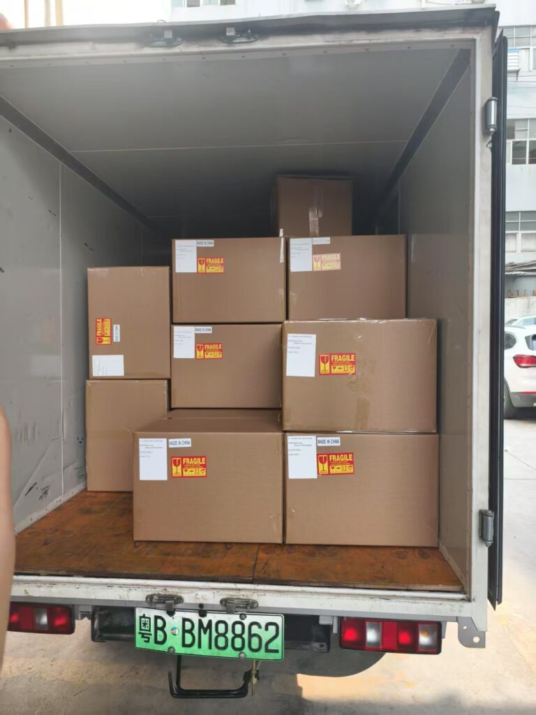 product cartons are in the freight forwarding warehouse