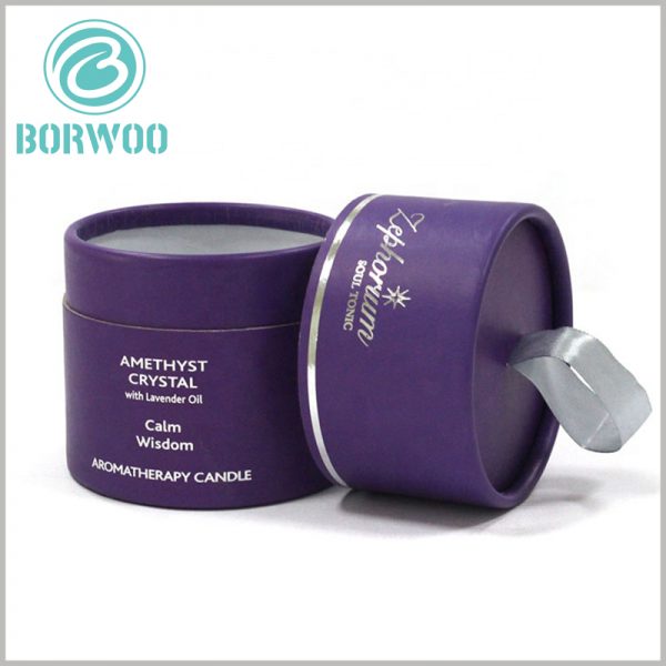 purple cardboard tubes for lacender essential oil packaging boxes.The design is inspired by the charm violet of lavender
