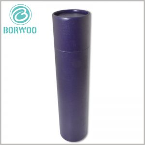 purple long cardboard tube packaging boxes custom.Printing content on the surface of the paper tube is more conducive to increasing the value of the long paper tube, and is conducive to increasing the value of the product.