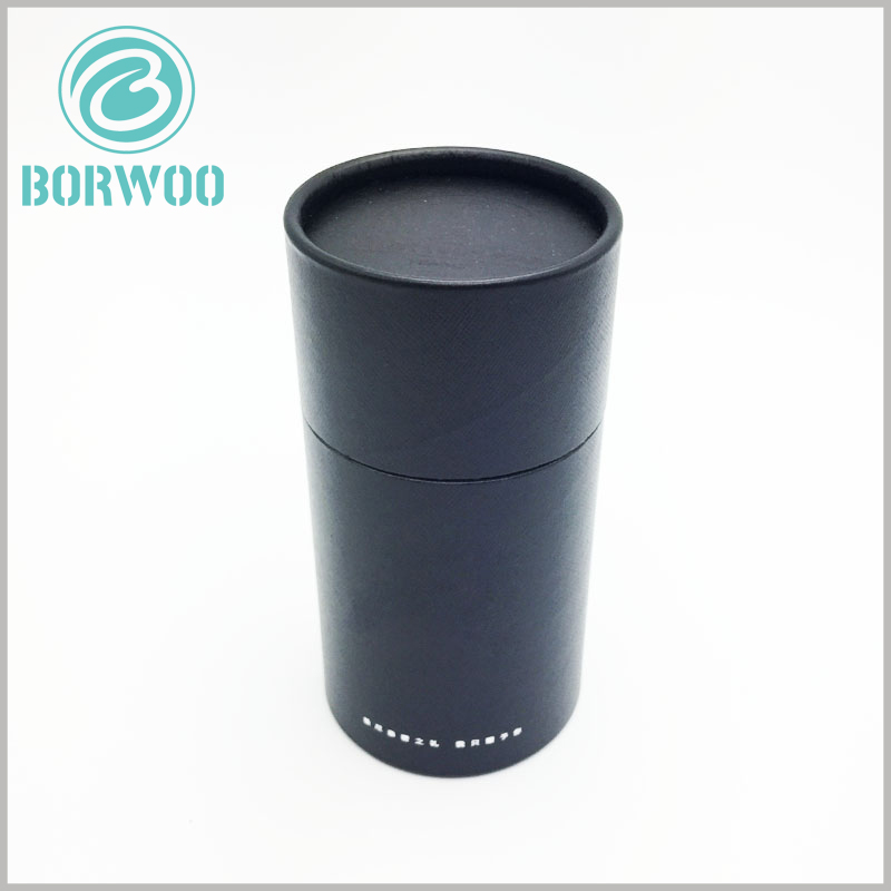 quality black cardboard tubes packaging boxes with lids.Customizable, printable, bulk wholesale.