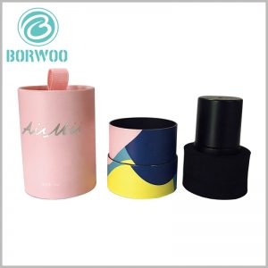single bottle nail polish packaging tube. The small diameter paper tube packaging can perfectly hold the nail polish bottle, and will not waste due to excessive packaging.