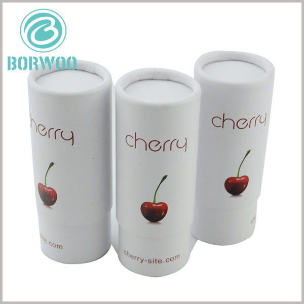 small cardboard food tube packaging for cherry